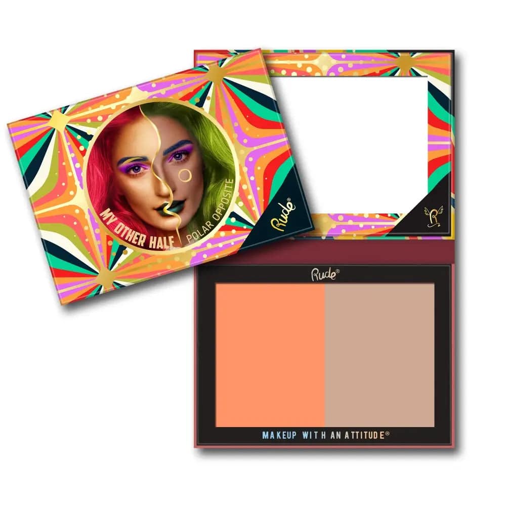 Rude Cosmetics - My Other Half Duo Shade Face Palette - My Store