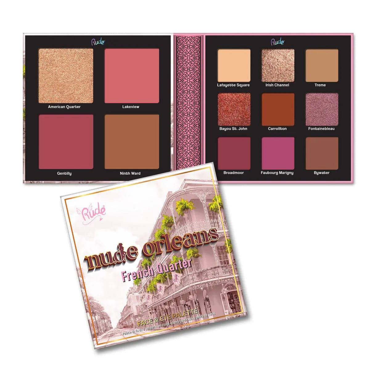 Rude Cosmetics - Nude Orleans Face & Eye Palette - My Store