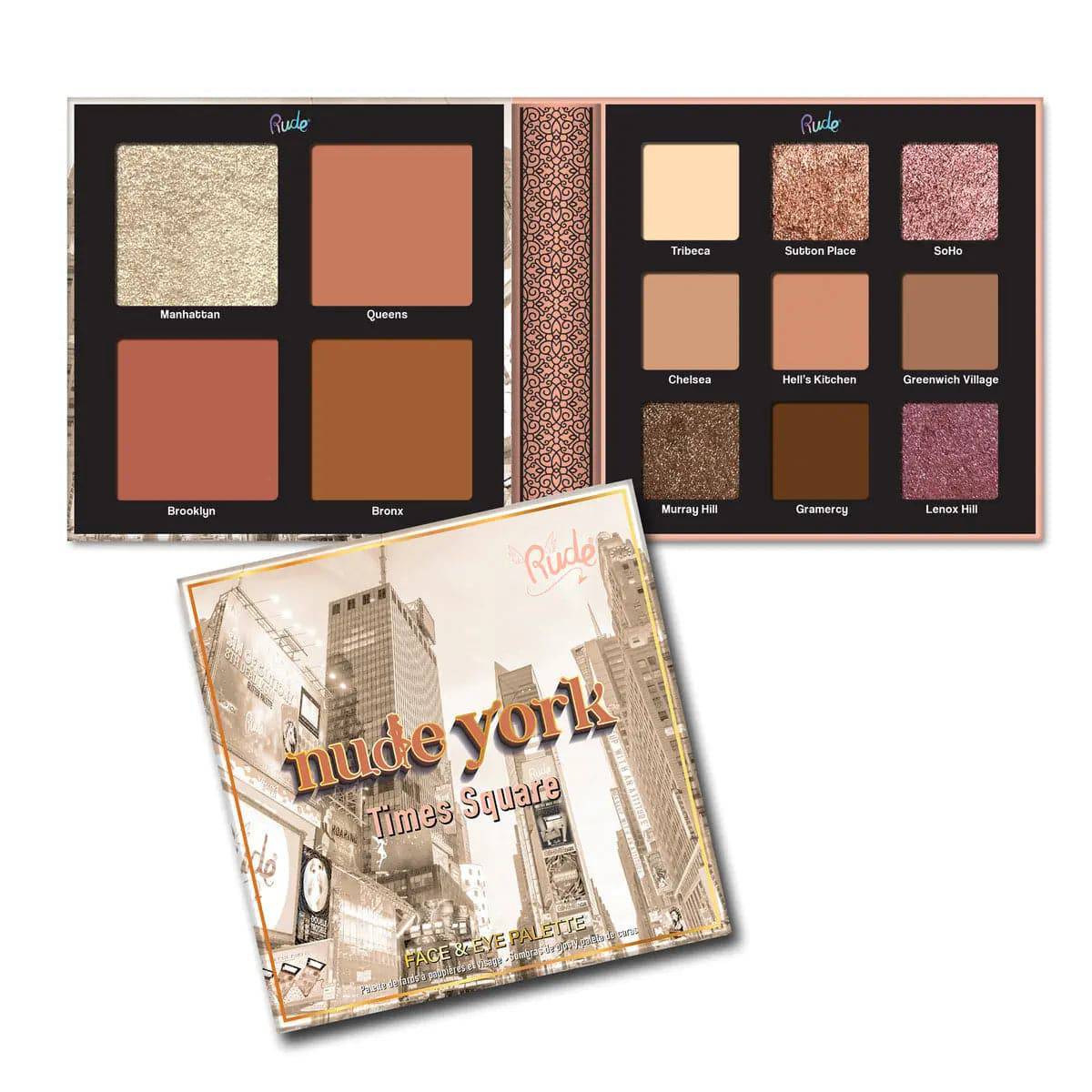 Rude Cosmetics - Nude York Face & Eye Palette - My Store