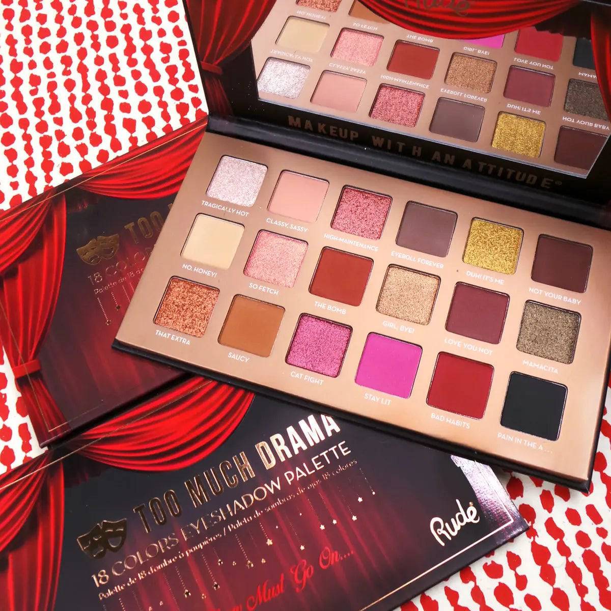 Rude Cosmetics - Too Much Drama18 Eyeshadow Palette - My Store