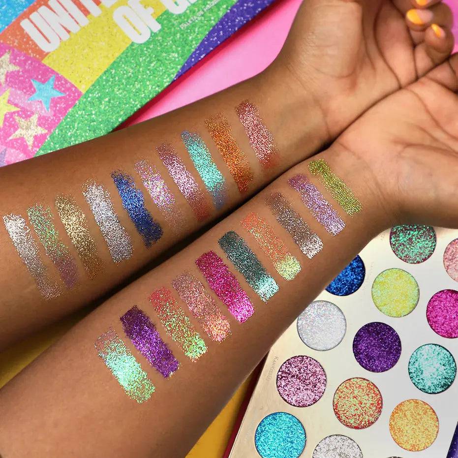 Rude Cosmetics - United Shades of Glitter 21 Pressed Glitter Palette - My Store