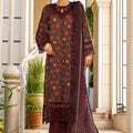 Sada Bahar Stitched 3 Piece Festive Emb Lawn Vol-02 Collection'2025-D-105-Brown