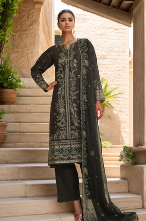 Sada Bahar Stitched 3 Piece Luxury Emb Spring Vol-07 Collection'2025-LEL6-MK-50-Green