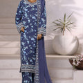Sada Bahar Stitched 3 Piece Luxury Viscose Winter Collection'2025-VCK-315-Navy Blue