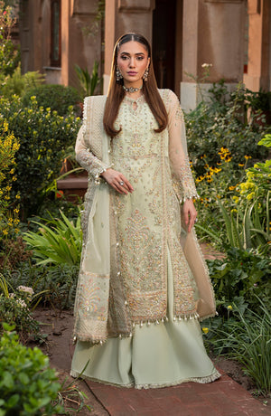 Aylin Unstitched 3 Piece Wedding Edit Collection'2025-Sage Formal Dress