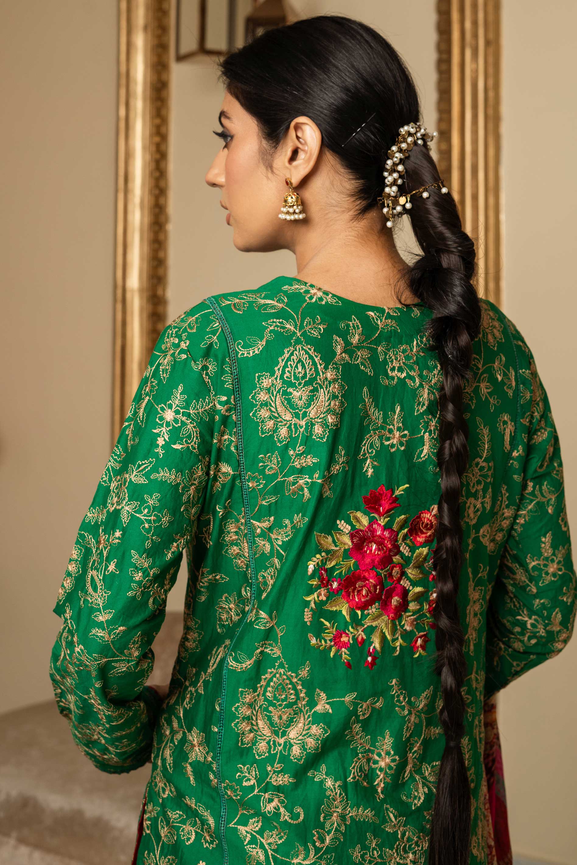 Aayra Stitched Summer Collection'2025-Garden Deep 3Pc