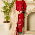 Aayra Stitched Summer Collection'2025-AY562 - Red Charms 3Pc