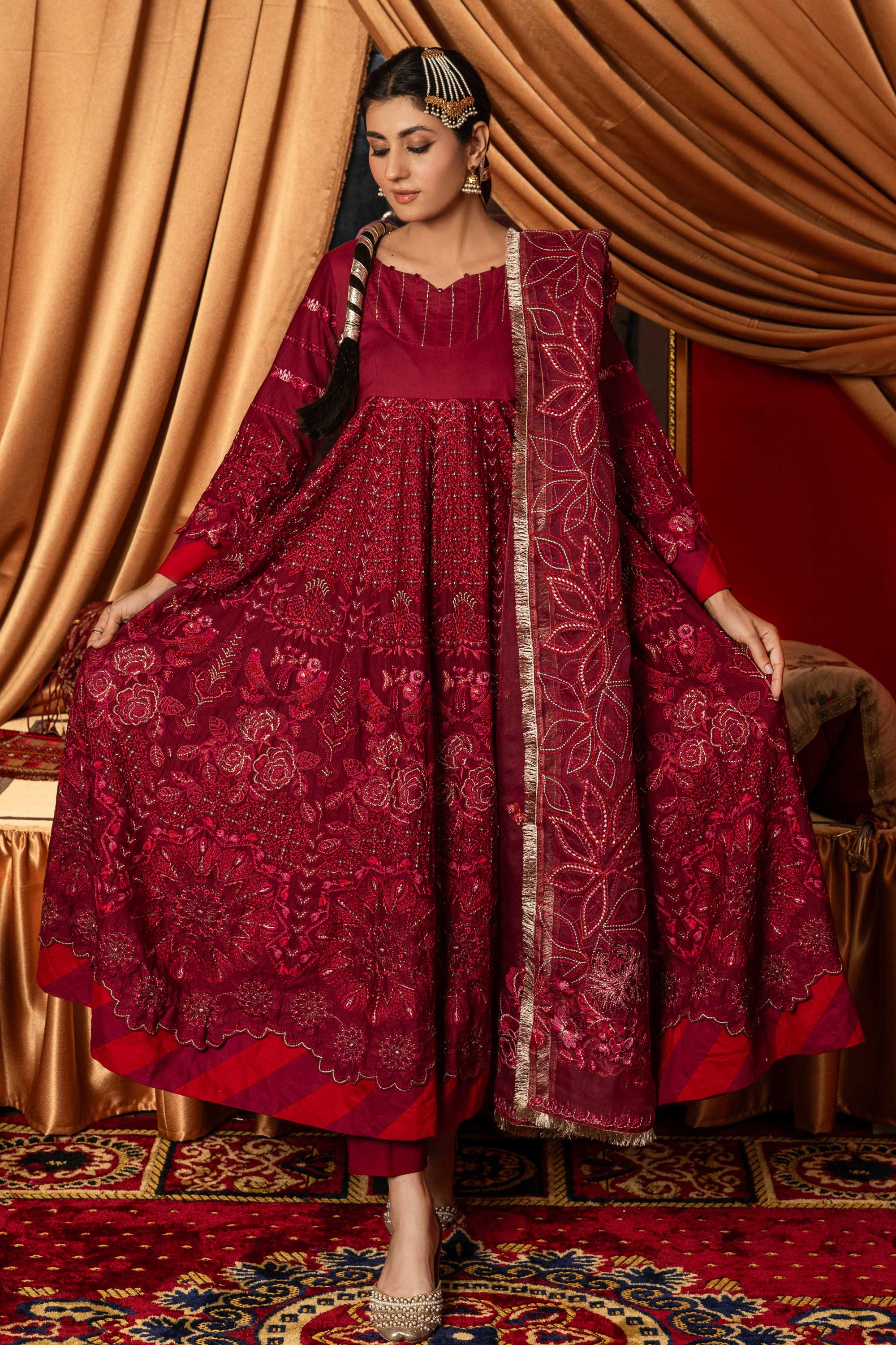 Aayra Stitched Summer Collection'2025-AY501 - Cherry Garden 3Pc