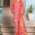 Sada Bahar Stitched 3 Piece Printed Shimmered Cambric Collection'2025-SC-302-PINK