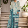 Sada Bahar Stitched 3 Piece Printed Shimmered Cambric Collection'2025-SC-307-GREEN