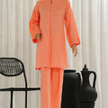 HZ Basics Stitched 2 Piece Solids Twinset Vol-01 Collection'2025-SDJ-3P-CO4-Coral