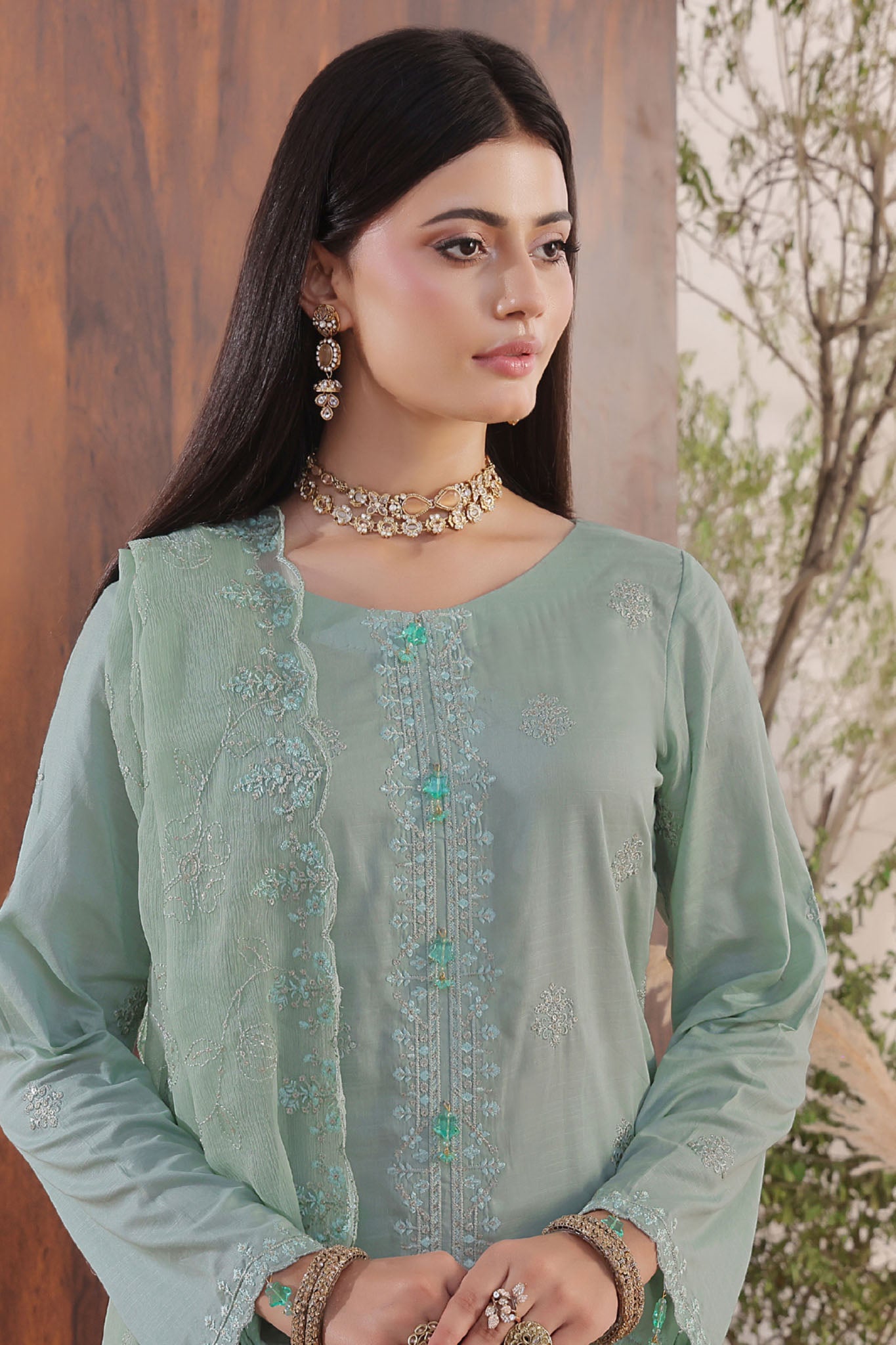 Anaya By Soghat Unstitched 3 Piece Emb Chikankari Collection'2025-SEC-01