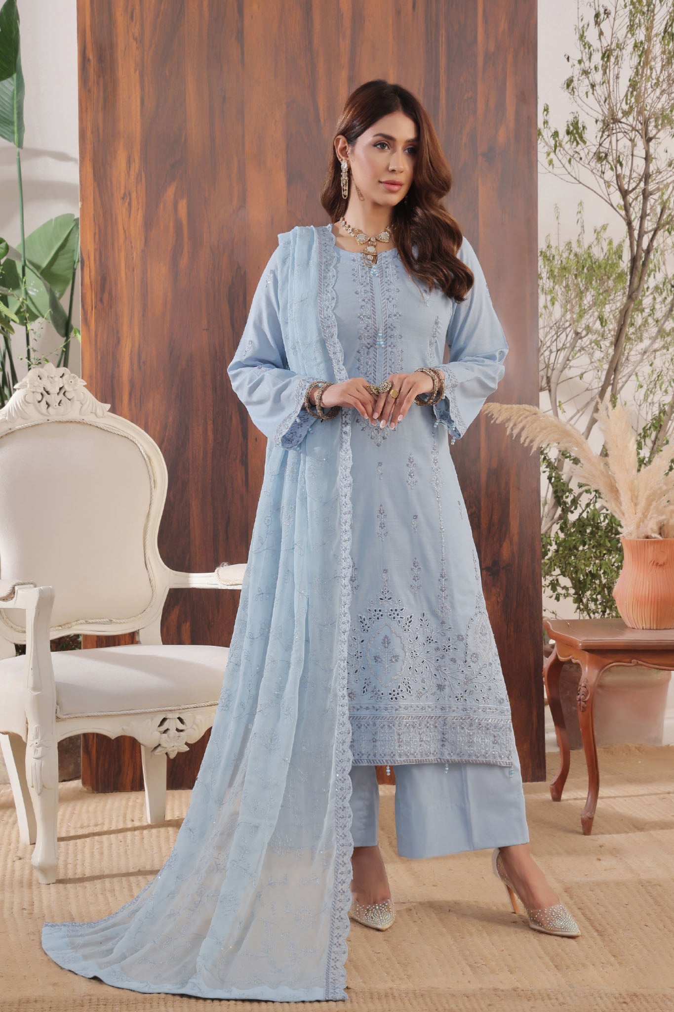 Anaya By Soghat Unstitched 3 Piece Emb Chikankari Collection'2025-SEC-02