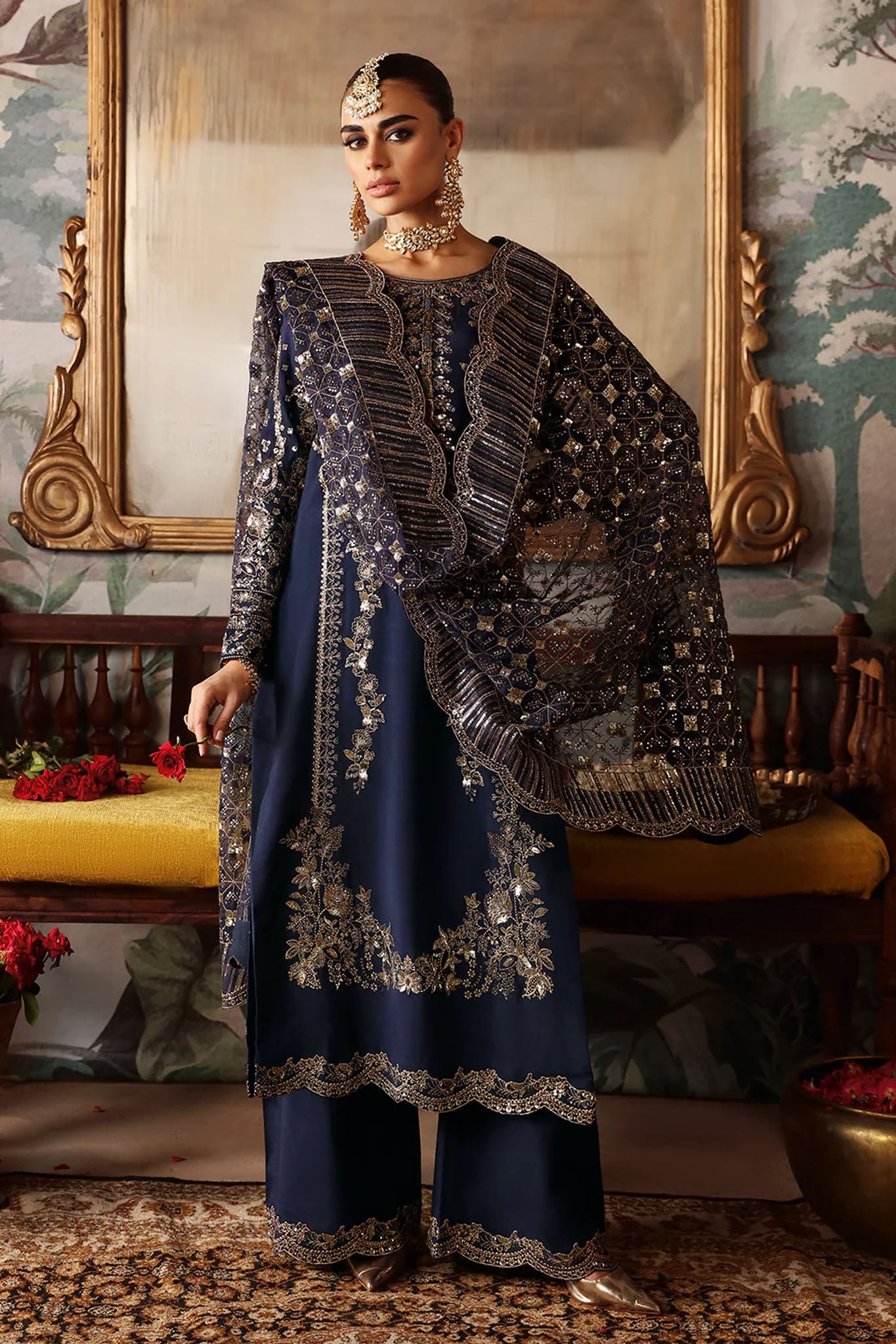 Shagna by Ramsha Unstitched 3 Piece Premium Raw Silk Collection'2025-S-01-Naghma