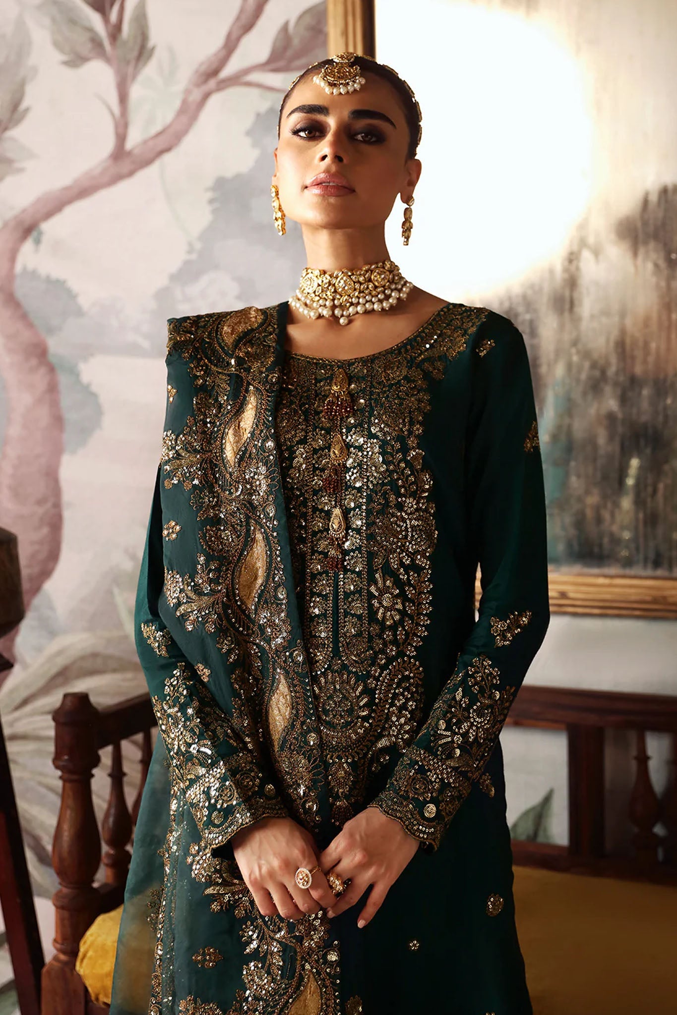 Shagna by Ramsha Unstitched 3 Piece Premium Raw Silk Collection'2025-S-03-Zaib