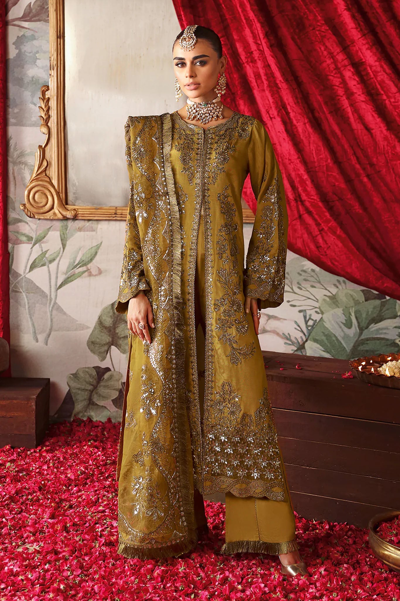 Shagna by Ramsha Unstitched 3 Piece Premium Raw Silk Collection'2025-S-07-Maya