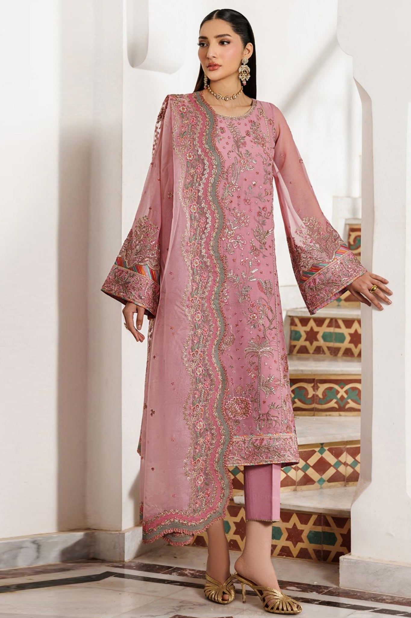 Nourah By Zarif Unstitched 3 Piece Formals Suit-ZF-ZQH-SHAYRA-03