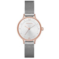 Skagen Anita Silver Mesh Bracelet White Dial Quartz Watch for Ladies - SKW1069