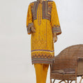 Bin Saeed Stitched 3 Piece Exclusive Emb Lawn With Coat Collection-SM-1650-Yellow