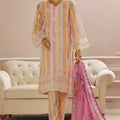 Bin Saeed Stitched 3 Piece Exclusive Emb Lawn Vol-03 Collection-SM-1696-Multi