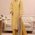 Bin Saeed Stitched 3 Piece Exclusive Emb Lawn Vol-03 Collection-SM-1699-Yellow