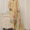 Bin Saeed Stitched 3 Piece Exclusive Emb Lawn Collection'2025-SM-1820-Skin