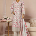 Bin Saeed Stitched 3 Piece Exclusive Emb Lawn Vol-05 Collection-SM-1932-Ferozi