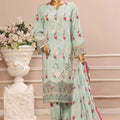 Bin Saeed Stitched 3 Piece Exclusive Emb Lawn Vol-05 Collection-SM-1946-Mint
