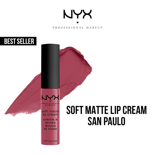 NYX Cosmetics Soft Matte Lip Cream Liquid Lipstick Sao Paulo