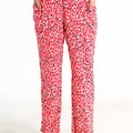 Sprinkles Stitched 1 Piece Summer Bottoms Women Collection'2025-Red Floral Straight Pant