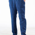 Sprinkles Stitched 1 Piece Summer Bottoms Women Collection'2025-Indigo Gingham Straight Pant