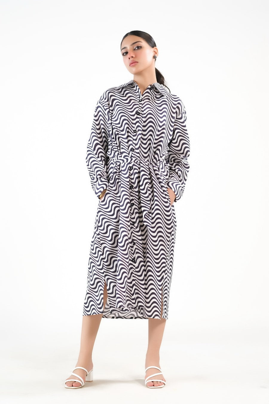 Sprinkles Stitched 1 Piece Summer Shirts Women Collection'2025-Illusion - Cambric