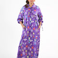 Sprinkles Stitched 1 Piece Summer Shirts Women Collection'2025-Marine Garden/Violet Aquatic - Cambric