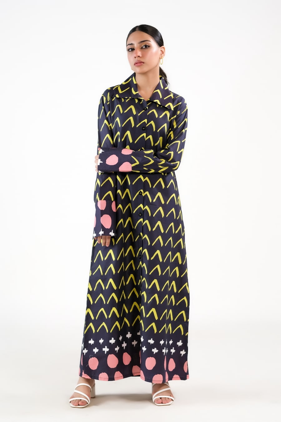 Sprinkles Stitched 1 Piece Summer Shirts Women Collection'2025-Neon Popart/ Neon Cyber - Cambric