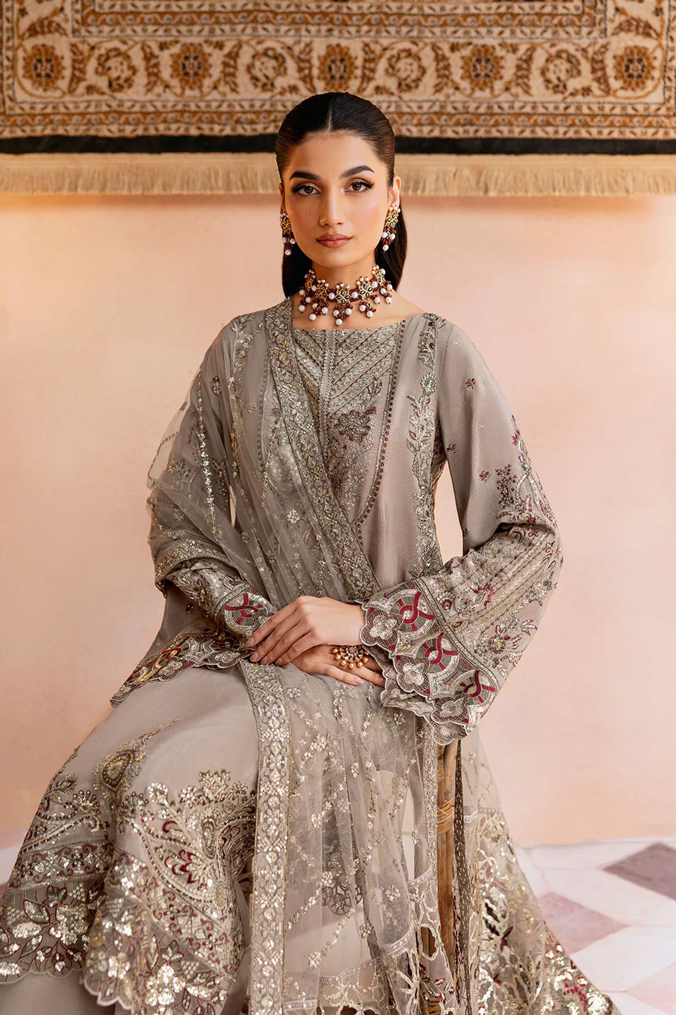 Shehnai by Ramsha Unstitched 3 Piece Raw Silk Vol- 01 Collection'2025-SS-103