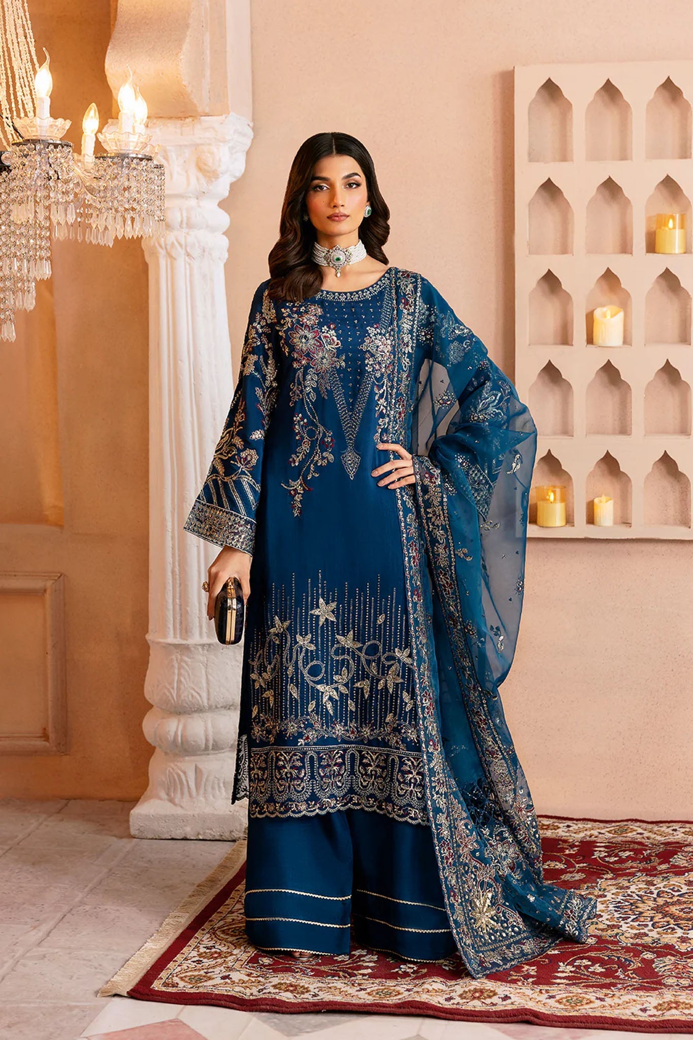 Shehnai by Ramsha Unstitched 3 Piece Raw Silk Vol- 01 Collection'2025-SS-107