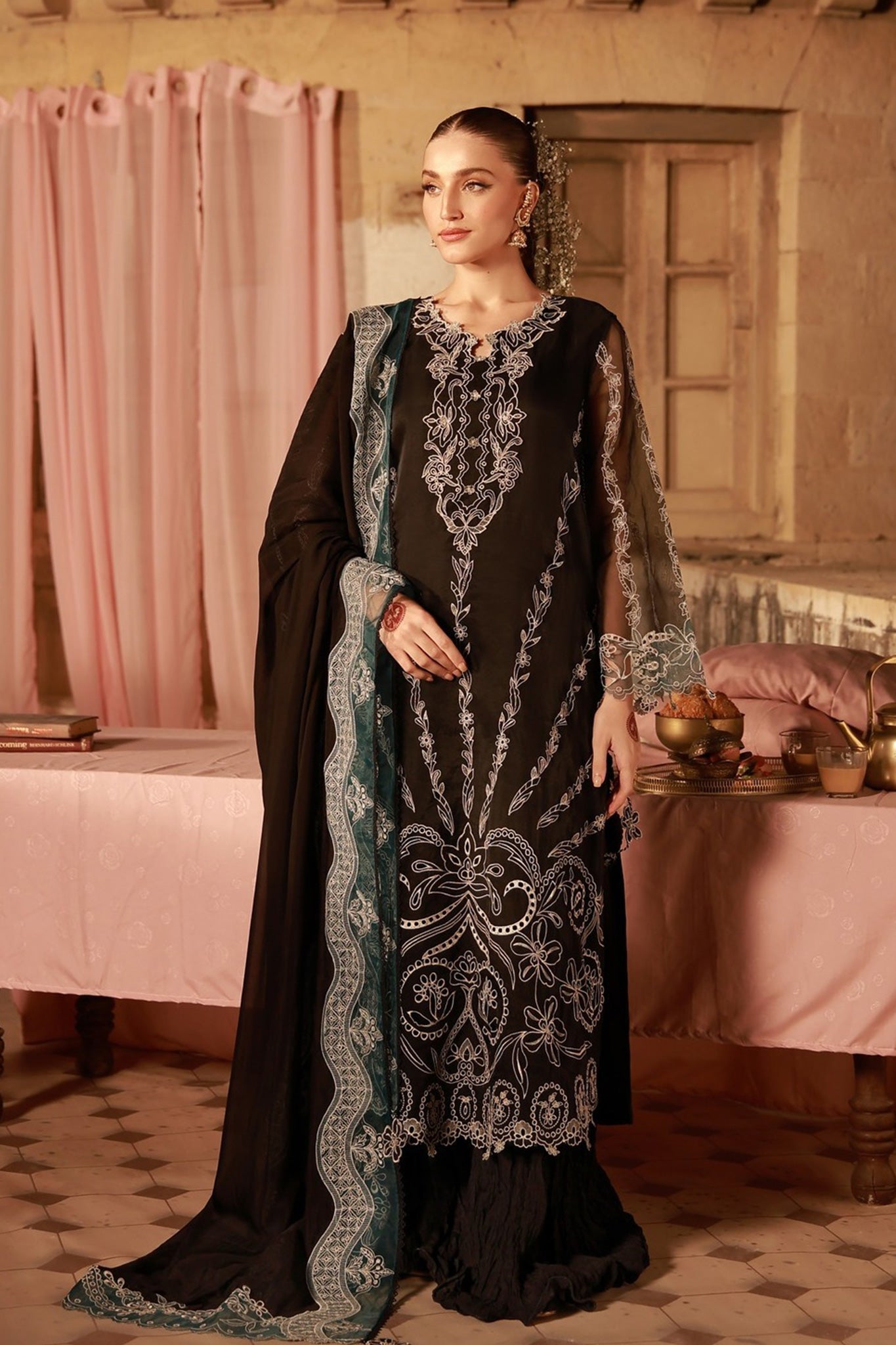 Sahar Unstitched 3 Piece Luxury Emb Festive Edit-SS1-26-FE-03