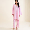 Sinopia Stitched 2 Piece Summer Women Suit-SS26-048-Pink