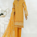 Sunehri By HZ Stitched 3 Piece Emb Dyed Cotton Winter Collection'2025-SSE-811-Mustard