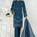 Sunehri By HZ Stitched 3 Piece Emb Dyed Cotton Winter Collection'2025-SSE-817-Blue