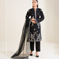 Sinopia Stitched 3 Piece Luxury Formals Suit-SSE26-002-Black
