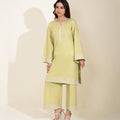 Sinopia Stitched 2 Piece Summer Women Suit-SSE26-011-Mustard