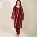 Sinopia Stitched 2 Piece Summer Women Suit-SSE26-023-Maroon
