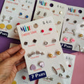 Hiba Fashion 7 pairs Everyday wear Stud set-(ST-001)