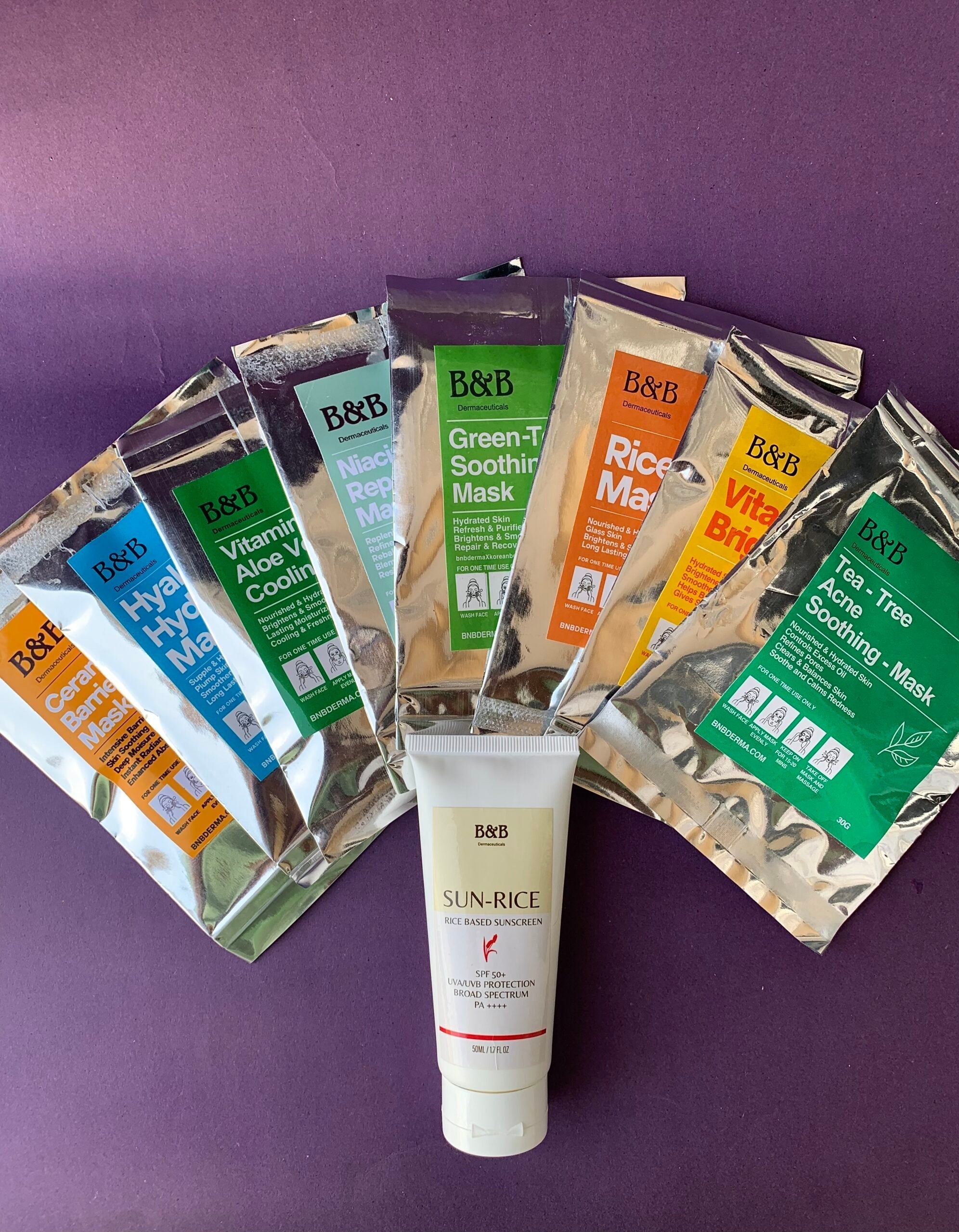 B&B Derma - Sunrice Suncreen + Face Mask