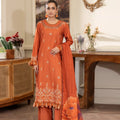 Summer Scent By Nine Needles Stitched 3 Piece Summer Collection'2025-Sunset Citrus-NP-07