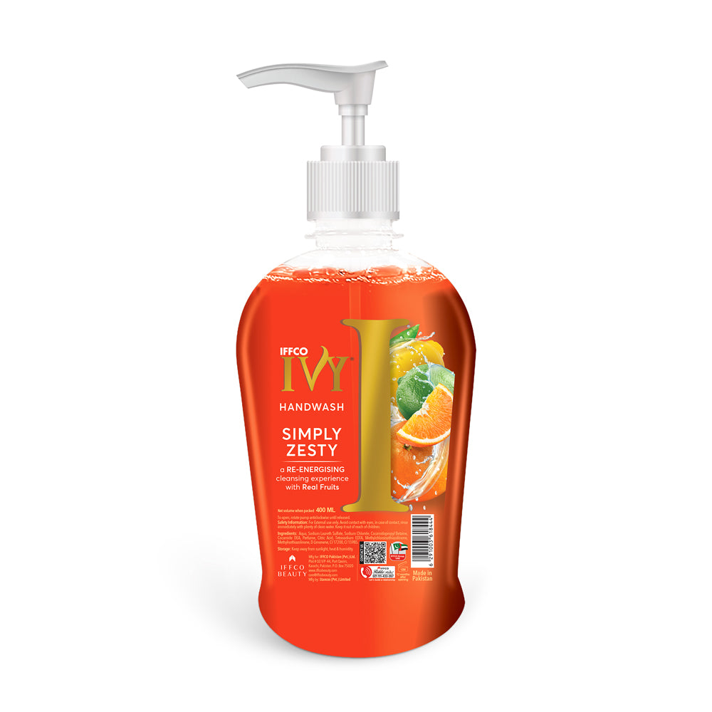 Ivy  - Simple Zesty Liquid Hand Wash 400 Ml
