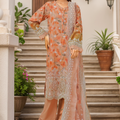 Sada Bahar Stitched 3 Piece Cutwork Chikankari Collection'2025-CKP-02-Rust