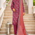 Sada Bahar Stitched 3 Piece Luxury Cutwork Vol-01 Collection'2025-CW-5294-Maroon