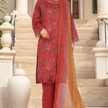 Sada Bahar Stitched 3 Piece Luxury Cutwork Vol-01 Collection'2025-CW-4017-Rust